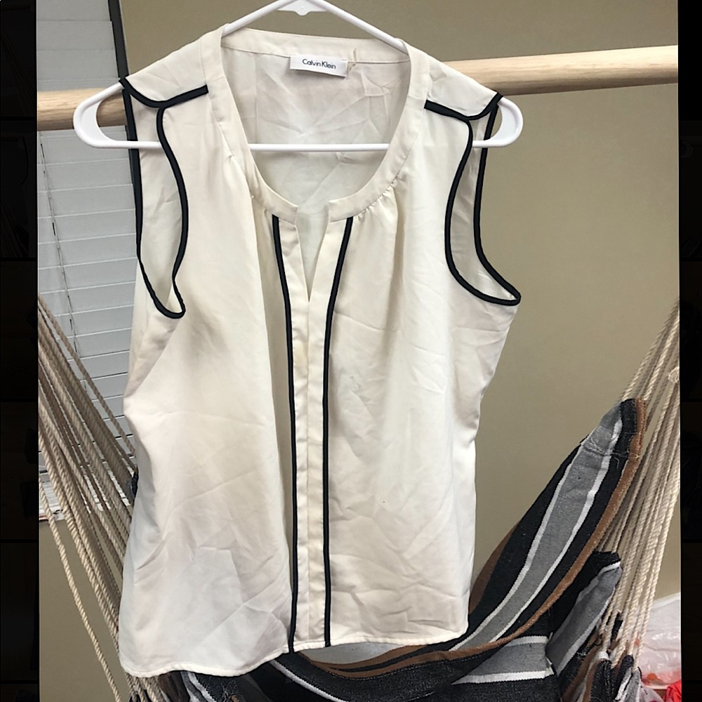 CALVIN KLEIN WHITE BLOUSE